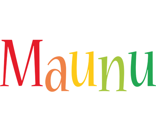 Maunu birthday logo