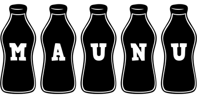 Maunu bottle logo