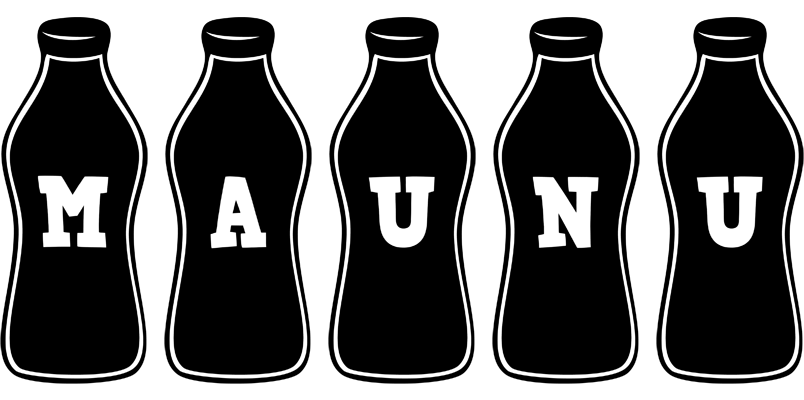 Maunu bottle logo