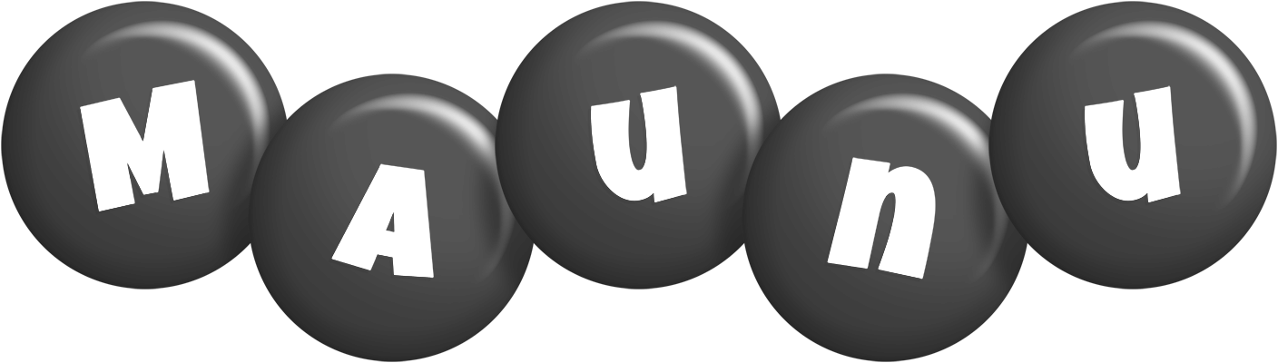 Maunu candy-black logo