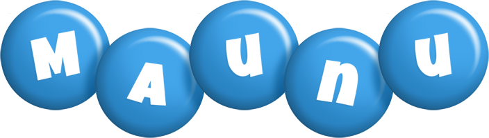 Maunu candy-blue logo