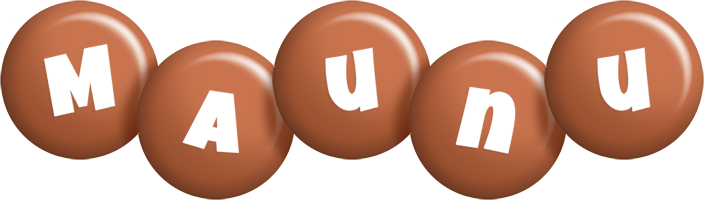 Maunu candy-brown logo