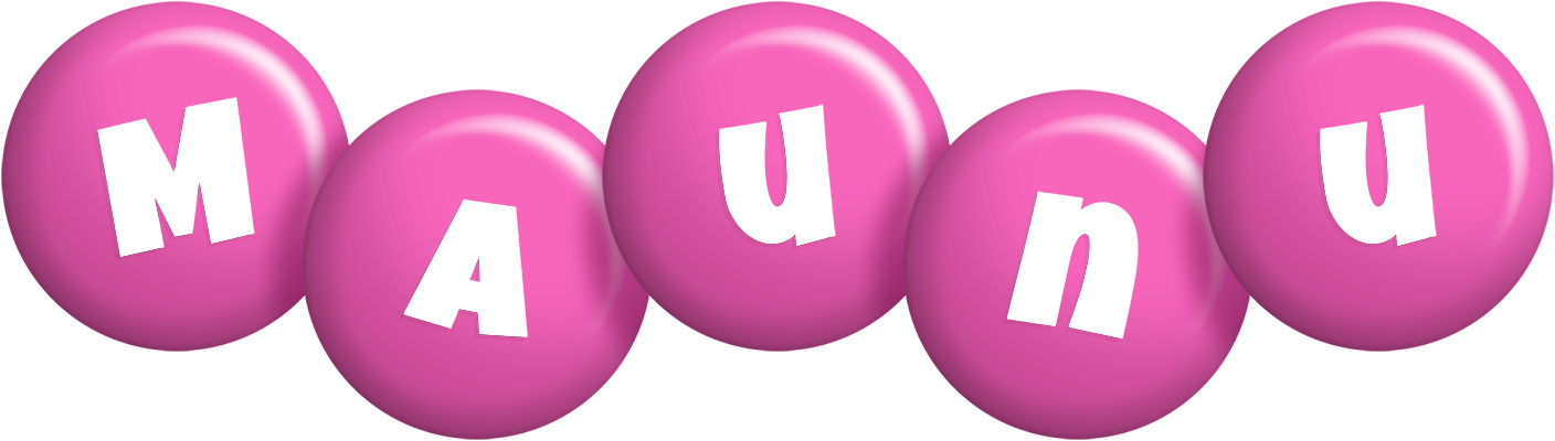 Maunu candy-pink logo