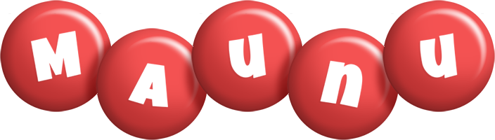 Maunu candy-red logo