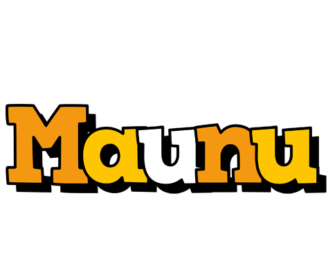 Maunu cartoon logo