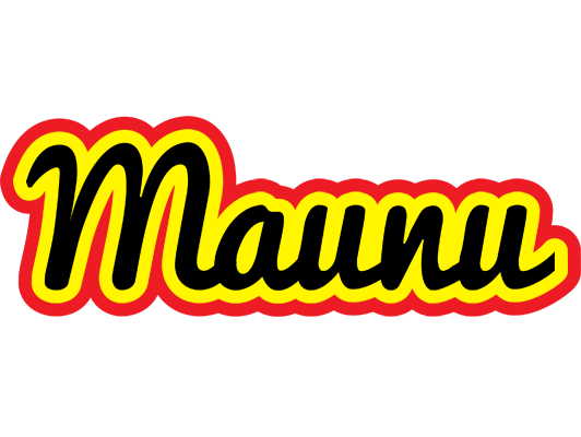 Maunu flaming logo