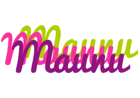 Maunu flowers logo