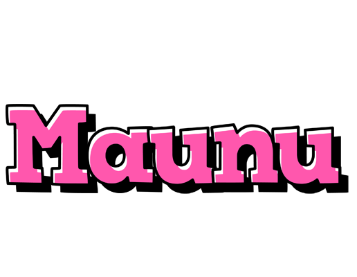Maunu girlish logo