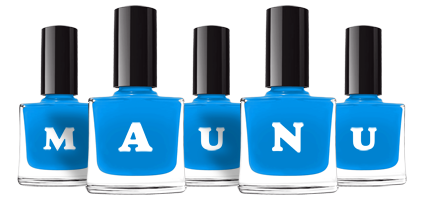 Maunu glossy logo