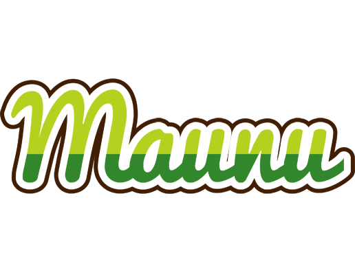 Maunu golfing logo