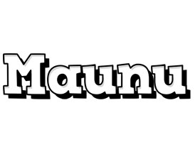 Maunu snowing logo