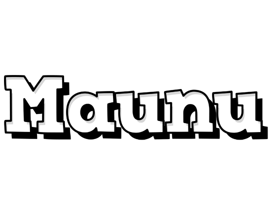 Maunu snowing logo