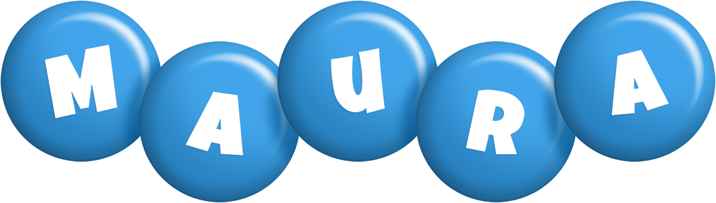 Maura candy-blue logo