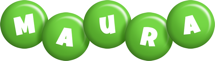 Maura candy-green logo