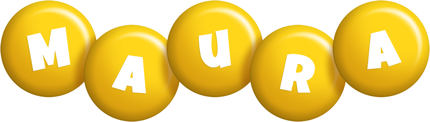 Maura candy-yellow logo
