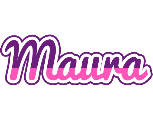 Maura cheerful logo