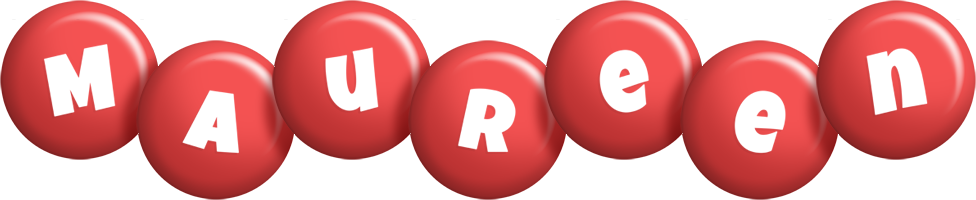 Maureen candy-red logo