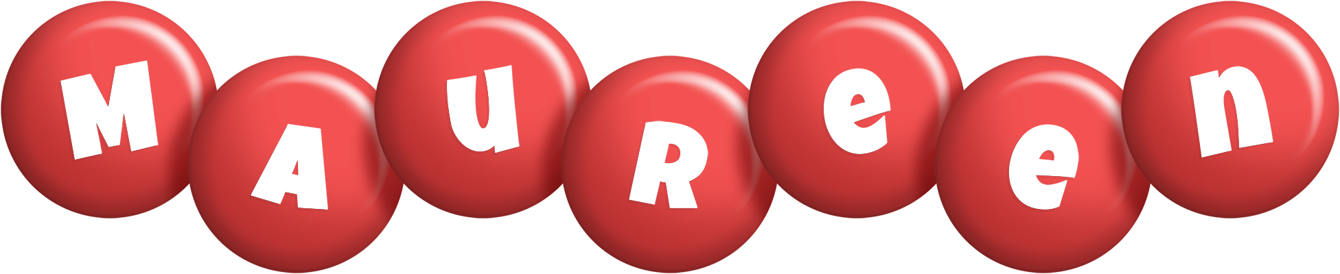 Maureen candy-red logo