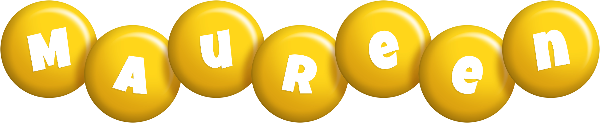 Maureen candy-yellow logo