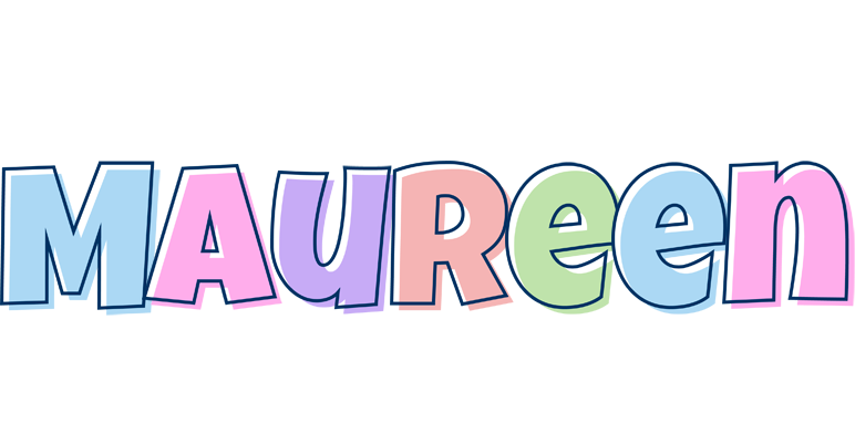 Maureen pastel logo