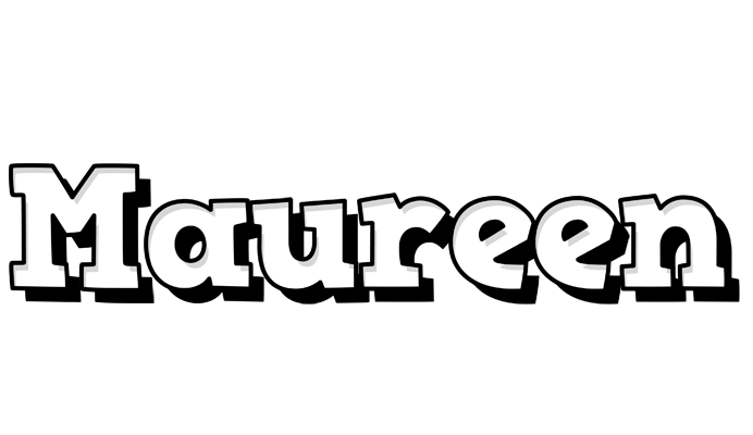 Maureen snowing logo