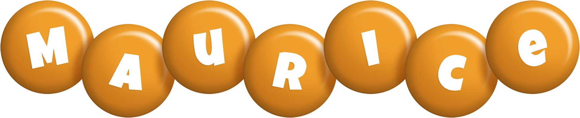 Maurice candy-orange logo