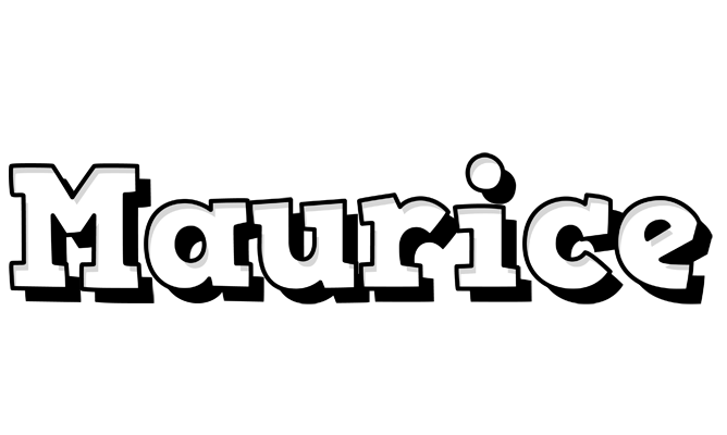 Maurice snowing logo