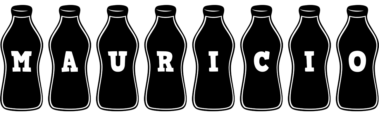 Mauricio bottle logo