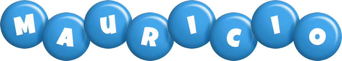 Mauricio candy-blue logo