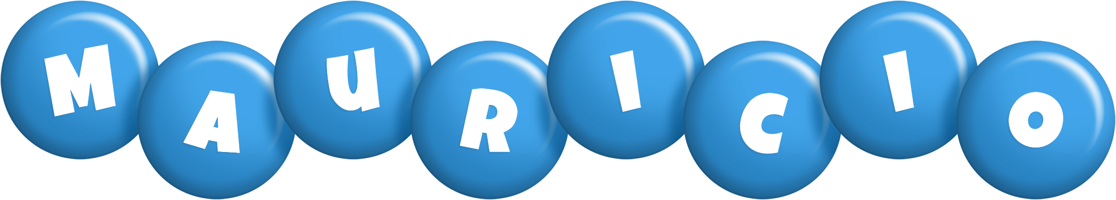 Mauricio candy-blue logo