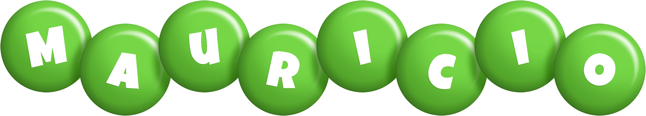 Mauricio candy-green logo
