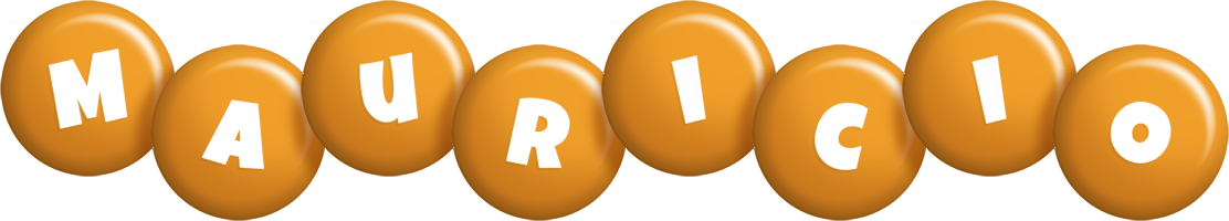 Mauricio candy-orange logo