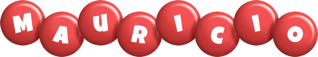 Mauricio candy-red logo