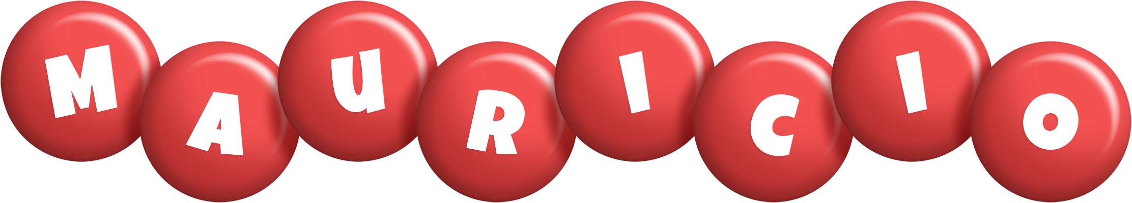 Mauricio candy-red logo