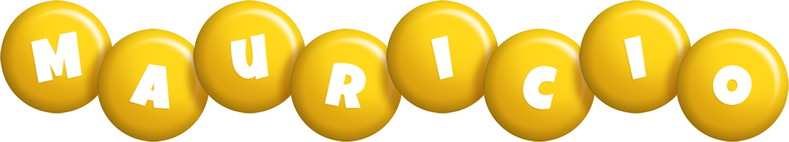 Mauricio candy-yellow logo