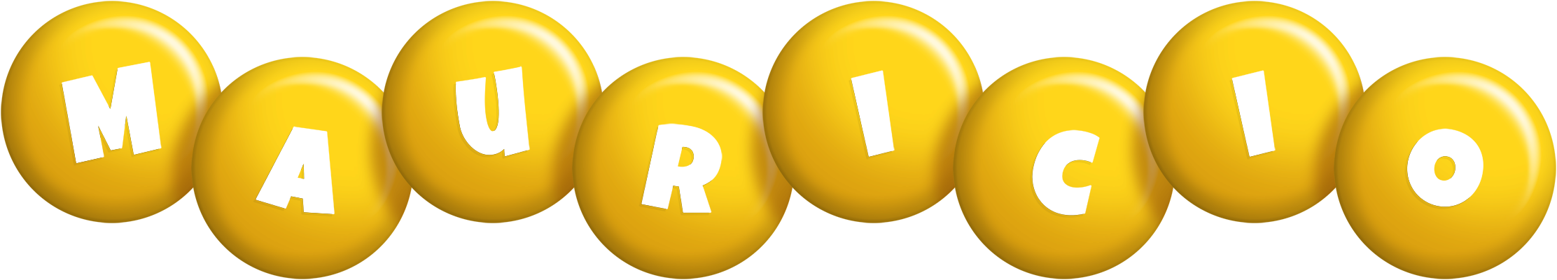 Mauricio candy-yellow logo