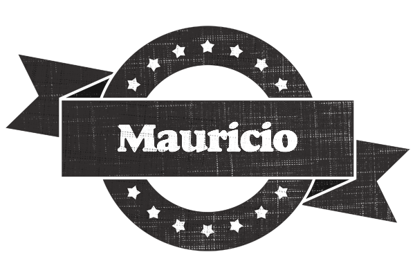 Mauricio grunge logo