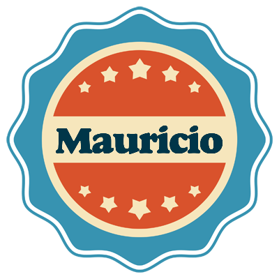 Mauricio labels logo
