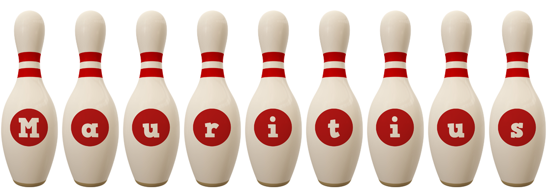 Mauritius bowling-pin logo