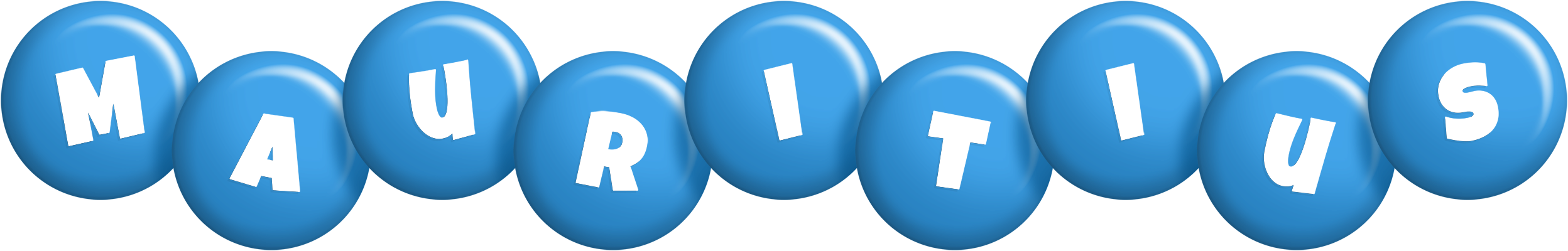 Mauritius candy-blue logo