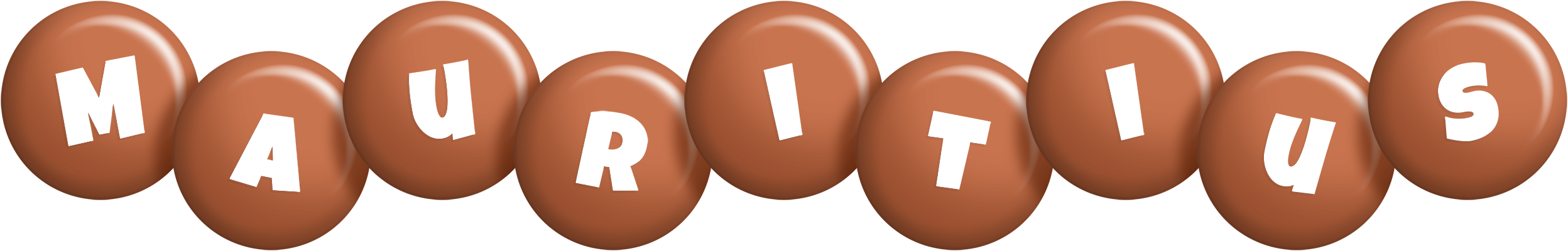 Mauritius candy-brown logo