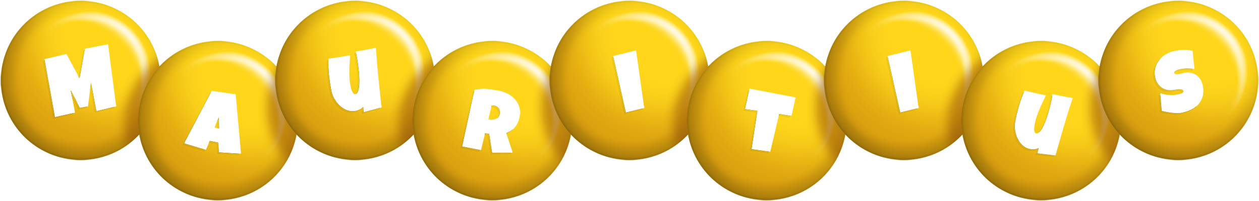 Mauritius candy-yellow logo