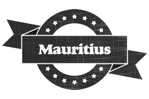 Mauritius grunge logo