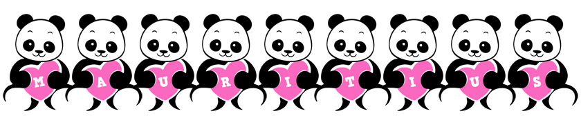 Mauritius love-panda logo
