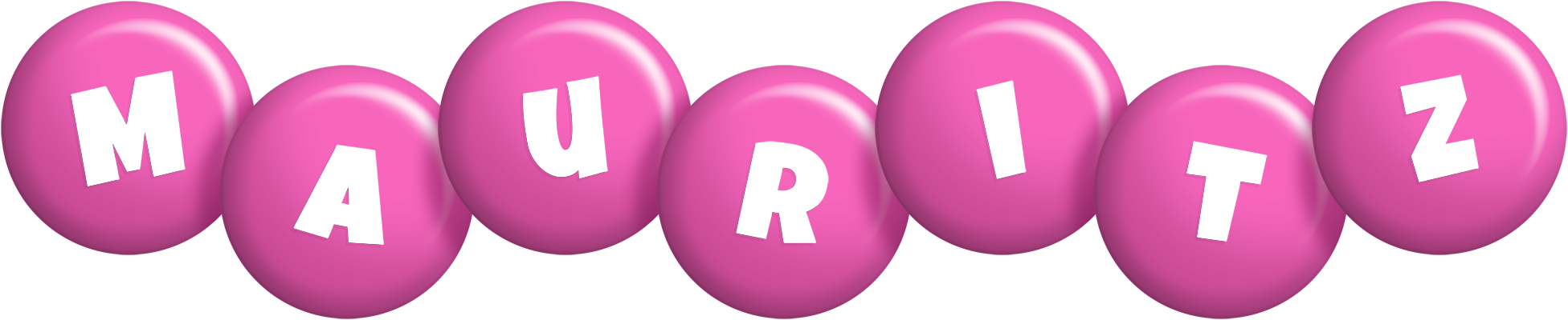 Mauritz candy-pink logo