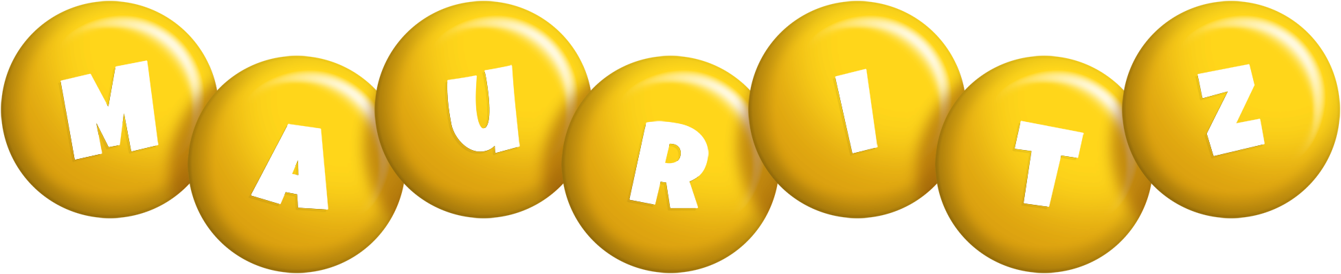 Mauritz candy-yellow logo