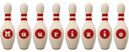 Maurizio bowling-pin logo