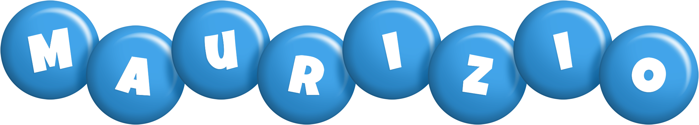 Maurizio candy-blue logo