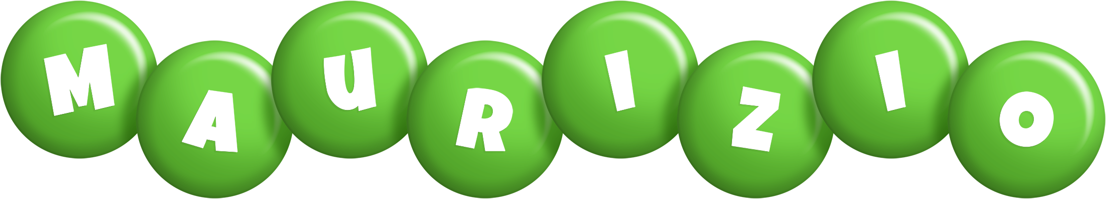 Maurizio candy-green logo