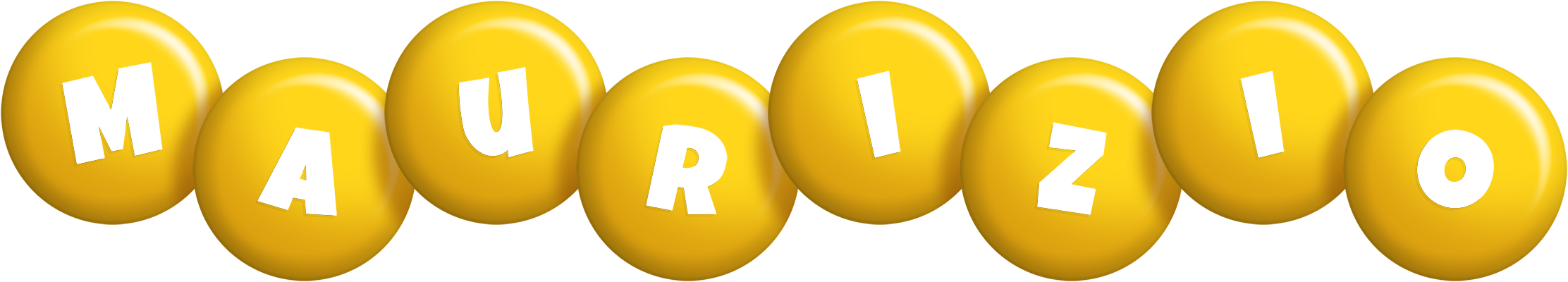 Maurizio candy-yellow logo